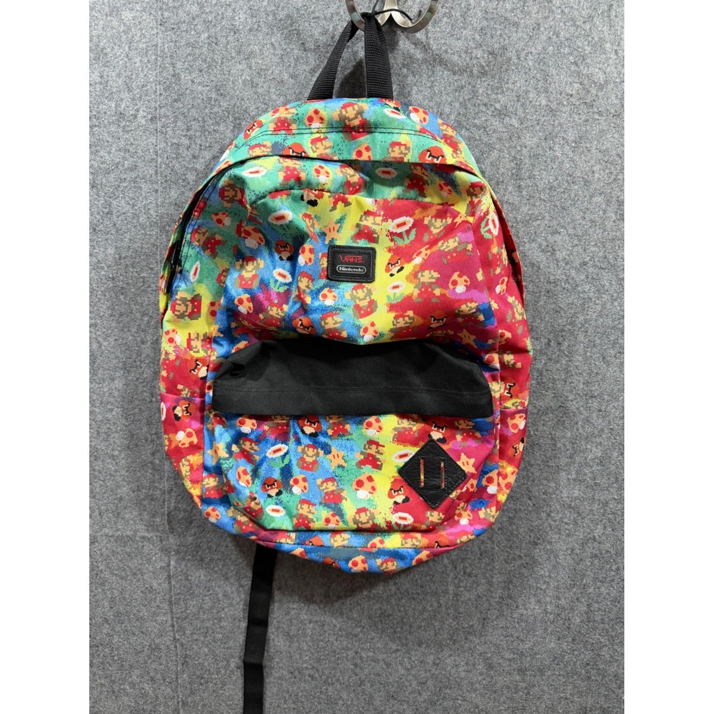 Vans x Nintendo Super Mario Bros Pixel Backpack Multi Color Tie Dye Print